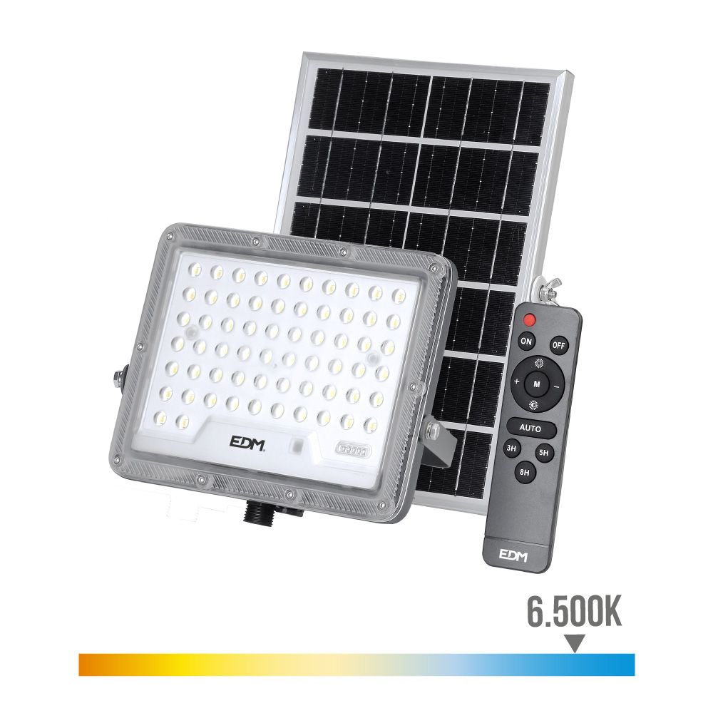Refletor solar fino 200 w 1800 lm 6500 k luz fria