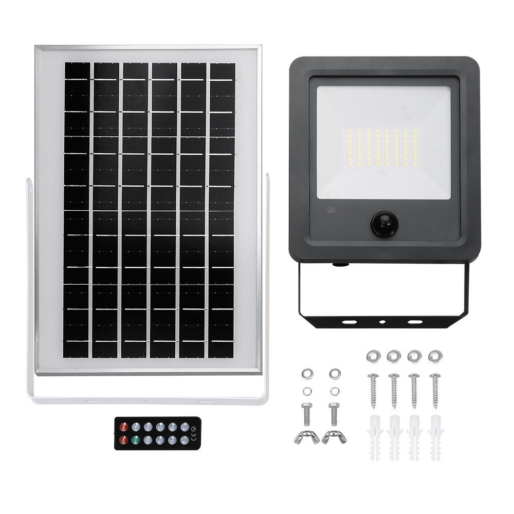 Refletor solar com sensor 300 w 3500 lm 6500 k luz fria - Image 4