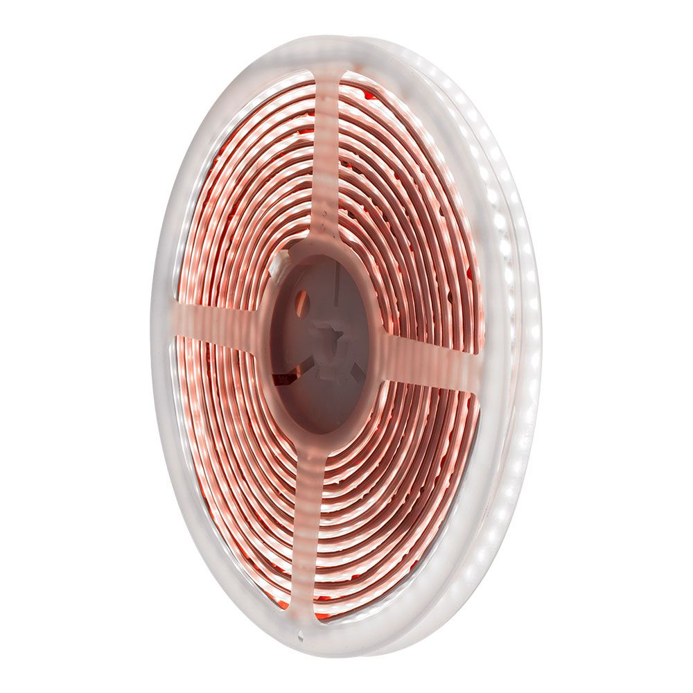 Fita LED LUZ branca fria 6.400K adesivo 5 m x 10 mm 8 W/M 100 LM 24 V DC - Image 2