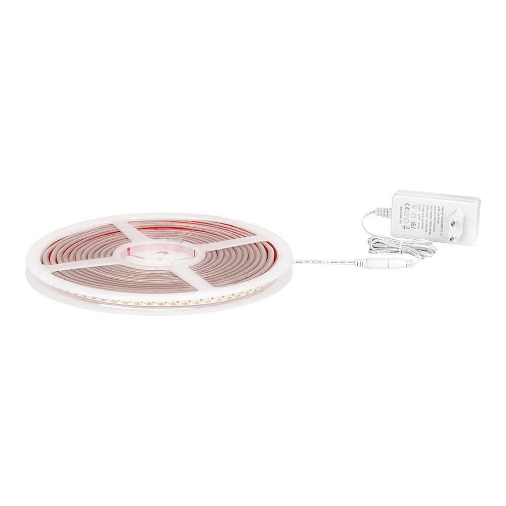 Fita LED LUZ branca fria 6.400K adesivo 5 m x 10 mm 8 W/M 100 LM 24 V DC - Image 3