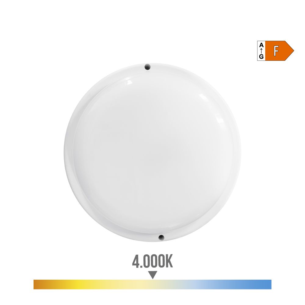 Candeeiro redondo LED 18W 1820lm 4000K LUZ do DIA Ø20,8x4,8cm EDM