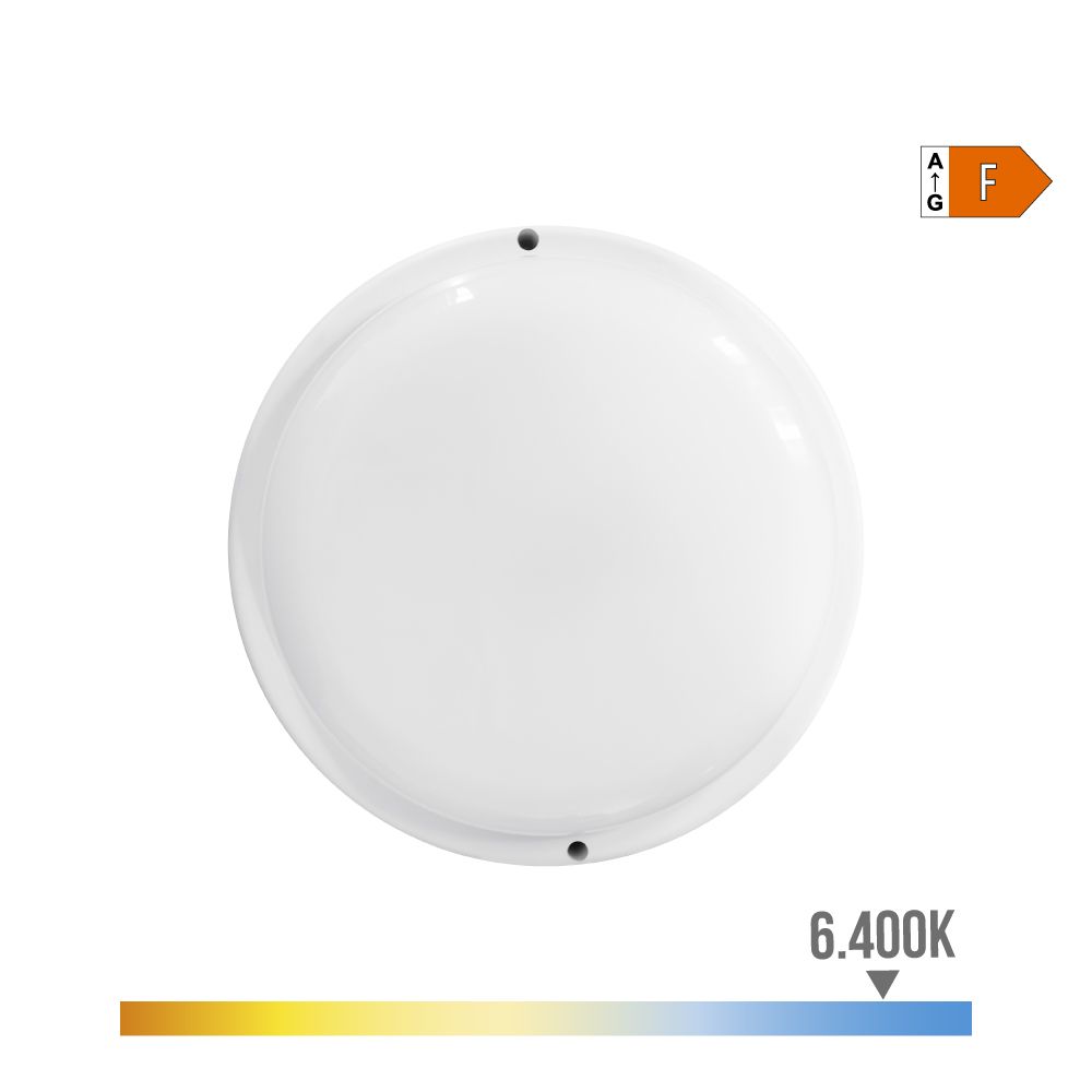 Candeeiro redondo LED 18 W 1820 LM 6400 K LUZ branca Ø20,8 x 4,8 cm