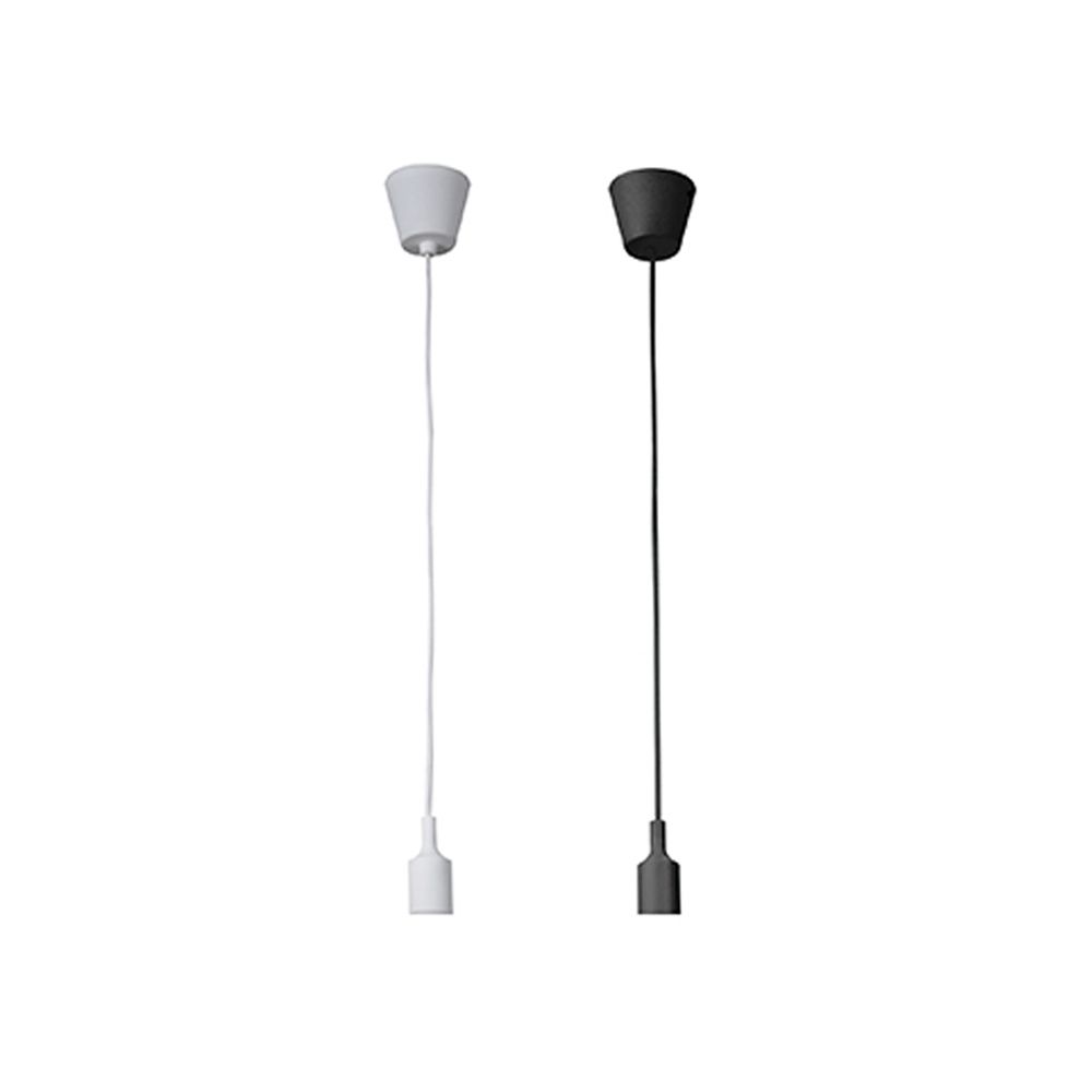 Cabo para candeeiro suspenso de silicone E27 60W COR branco EDM - Image 2