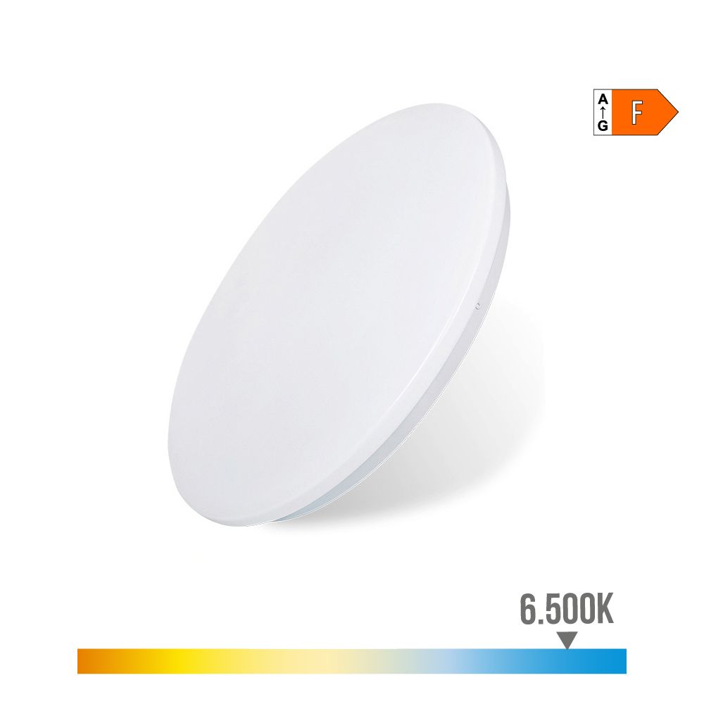 LUZ de parede LED de superfície circular 12 W 6500 K 1160 LM Ø25,5 x 6,2 cm