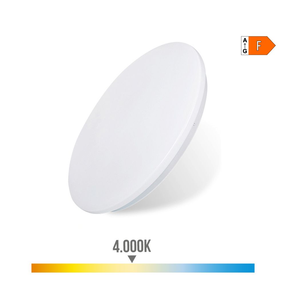 LUZ de parede LED de superfície circular 24 W 4000 K 2490 LM Ø38 x 6,2 cm