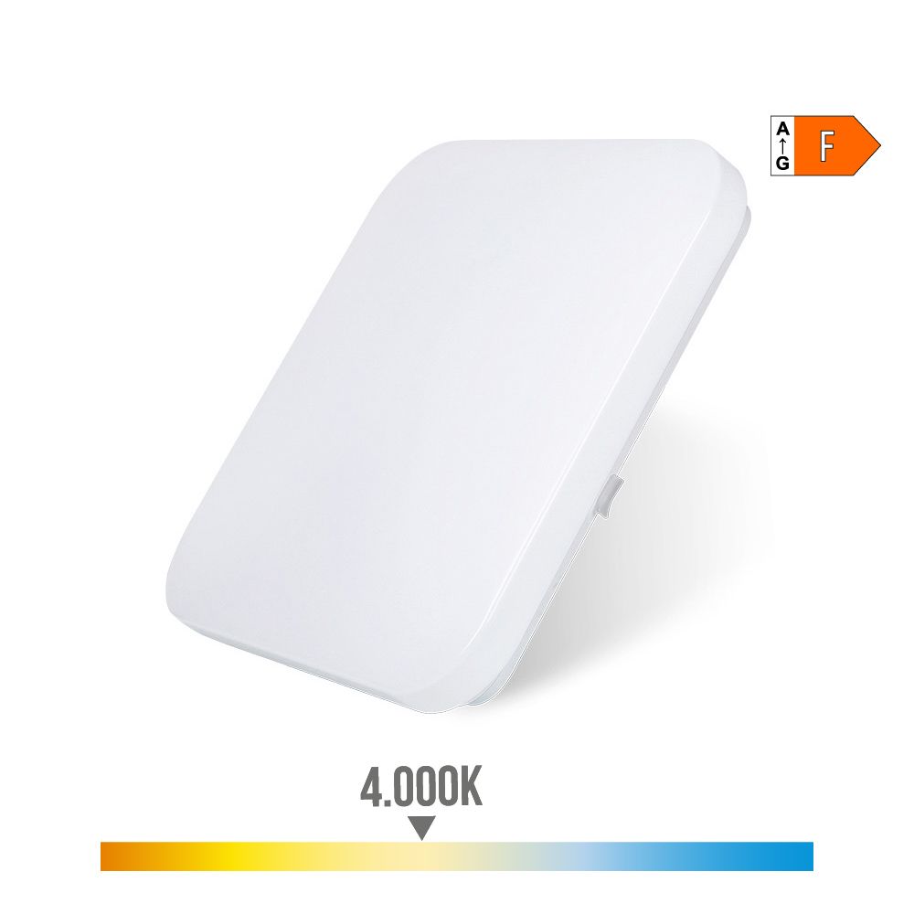Luminaria de parede LED quadrada extraplana 12 W 4000 K 1160 LM 27,5 x 27,5 x 6,2 cm