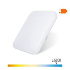 Luminaria de parede LED quadrada extraplana 12 W 6500 K 1160 LM 27,5 x 27,5 x 6,2 cm