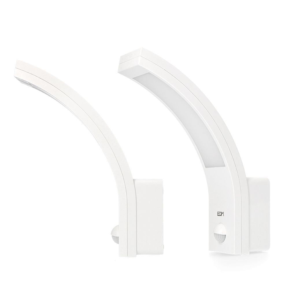 Candeeiro de parede exterior LED 10W 1654lm 4000K IP54 6,6x18,8x25cm com sensor de movimento EDM - Image 2