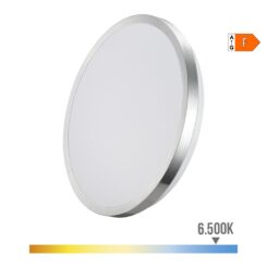 Candeeiro super LED de superfície  moldura cromado 18 W 6500 K 1820 LM Ø33 x 5 cm