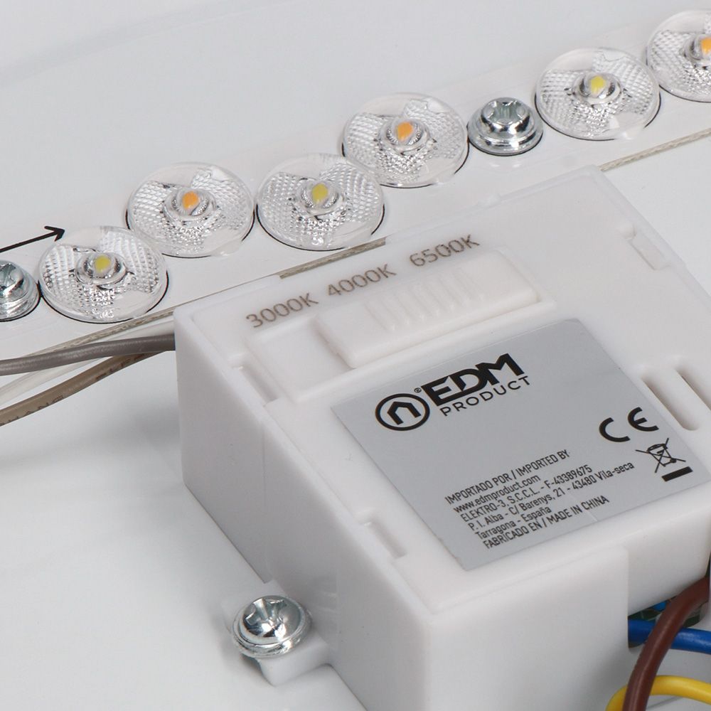 Aplique LED circular de superfície 12 W 3CCT 1160 LM Ø26 x 6,2 cm - Image 4
