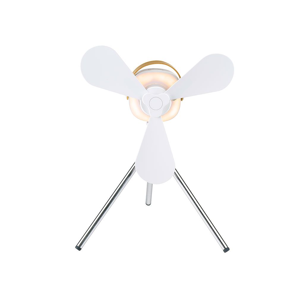 Ventilador de sobremesa, recargable con usb, 3 aspas, 4 velocidades, con mando - Image 2