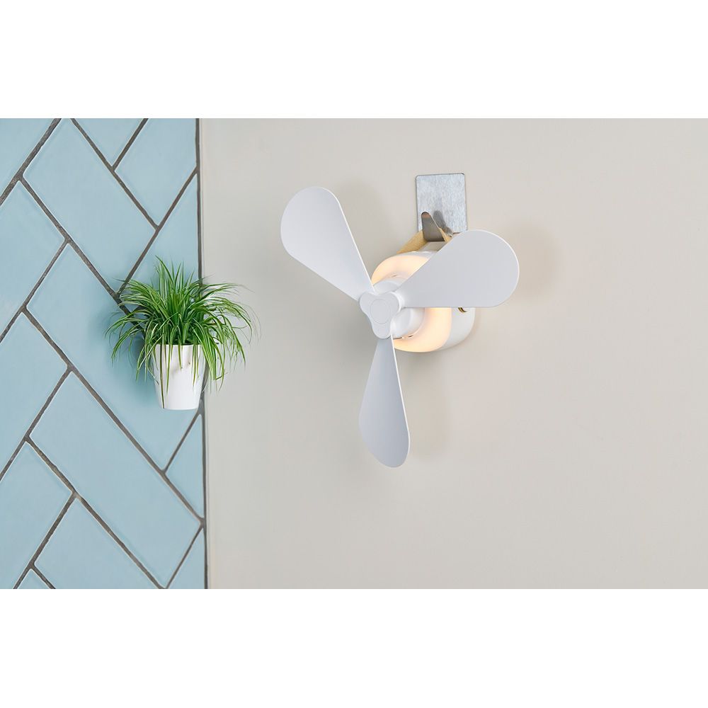 Ventilador de sobremesa, recargable con usb, 3 aspas, 4 velocidades, con mando - Image 6