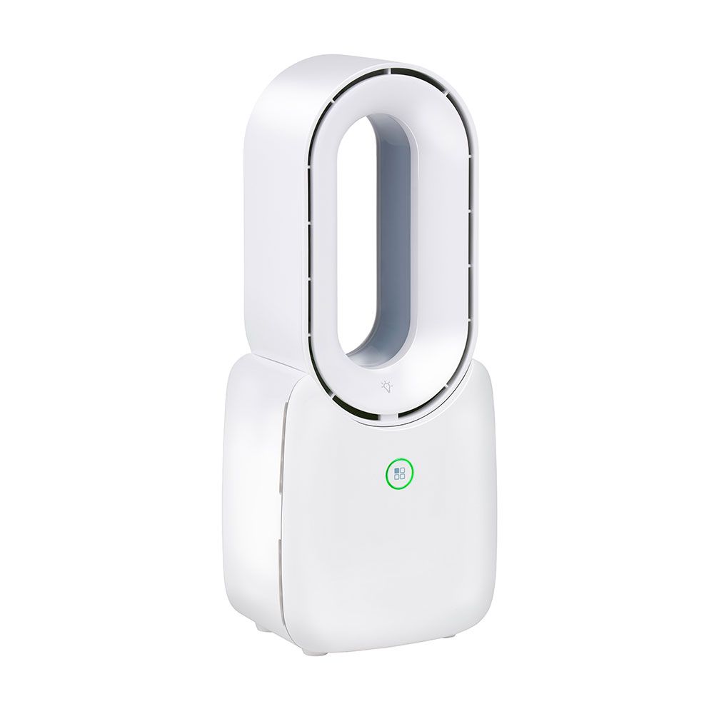 Ventilador de sobremesa recargable con usb sin aspas, 3 velocidades 12,4 x 9 x 30 cm