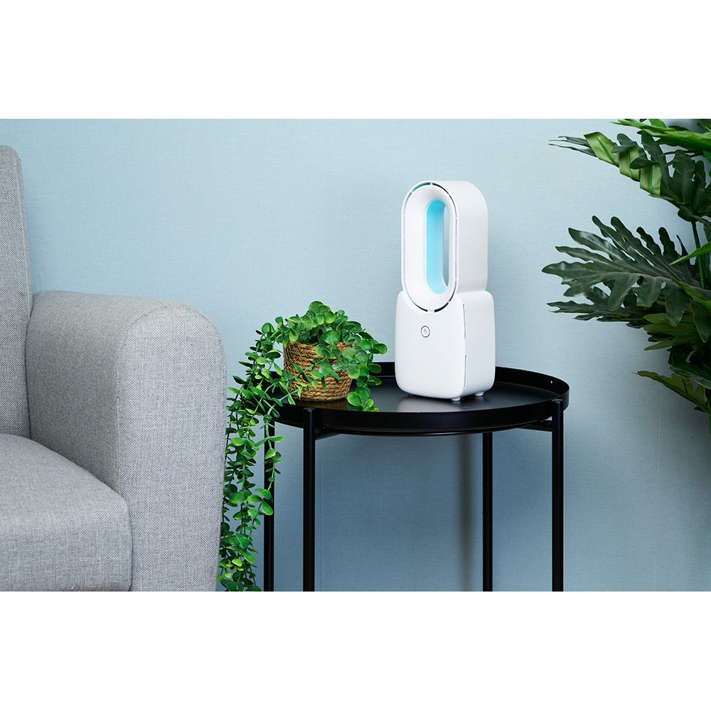 Ventilador de sobremesa recargable con usb sin aspas, 3 velocidades 12,4 x 9 x 30 cm - Image 6
