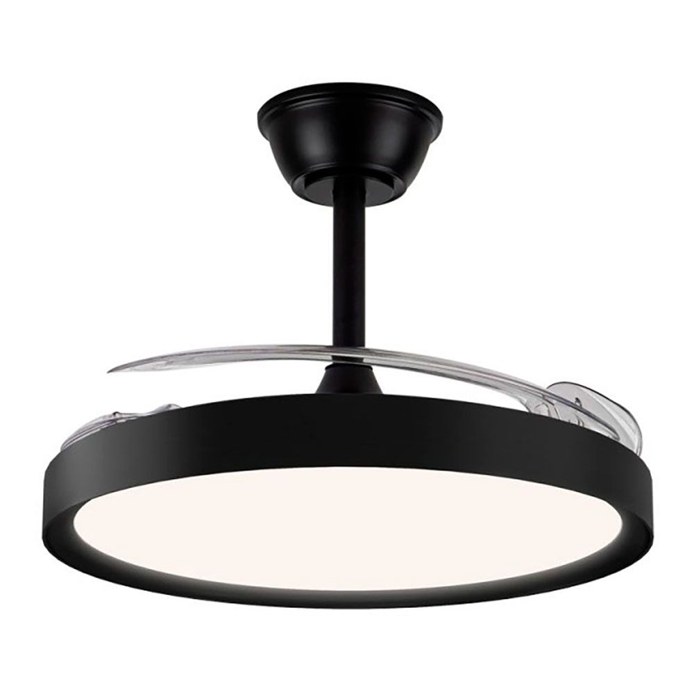 Ventoinha de teto LED 3CCT com pás retráteis, polaris, 43 W, 4430 LM, preto, lâminas Ø106 cm, tecto Ø48,5 cm, altura 32 - 42 cm - Image 2