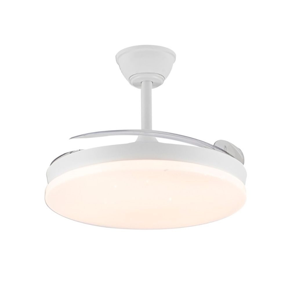Ventilador de techo led 3cct aspas retráctiles stars evo smart 72 w 7920 lm blanco, aspas ø106 cm, plafón ø48,5 cm, altura 34 - 44 cm - Image 3