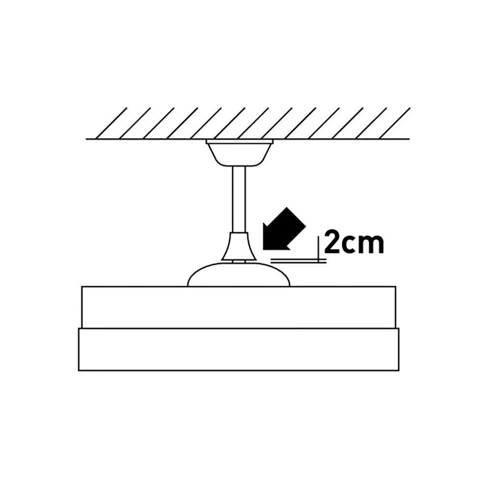 Ventoinha de teto 3CCT Ø107 cm, prateado - Image 3