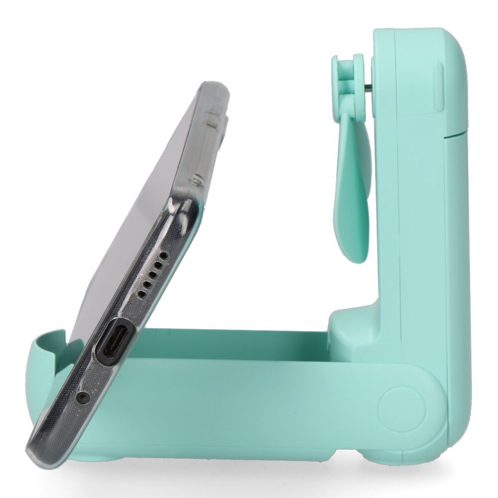 Ventilador de mão dobrável, lanterna, power bank, suporte para smartphone, cores sortidas, 3,7 x 11,9 cm - Image 11