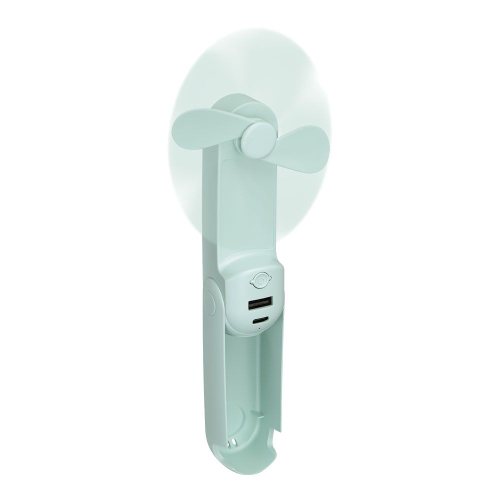 Ventilador de mão dobrável, lanterna, power bank, suporte para smartphone, cores sortidas, 3,7 x 11,9 cm - Image 6