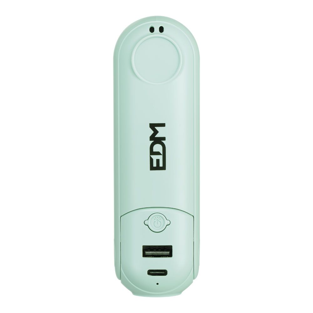 Ventilador de mão dobrável, lanterna, power bank, suporte para smartphone, cores sortidas, 3,7 x 11,9 cm - Image 8