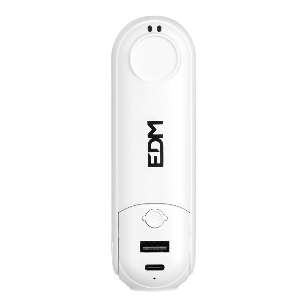 Ventilador de mão dobrável, lanterna, power bank, suporte para smartphone, cores sortidas, 3,7 x 11,9 cm - Image 9