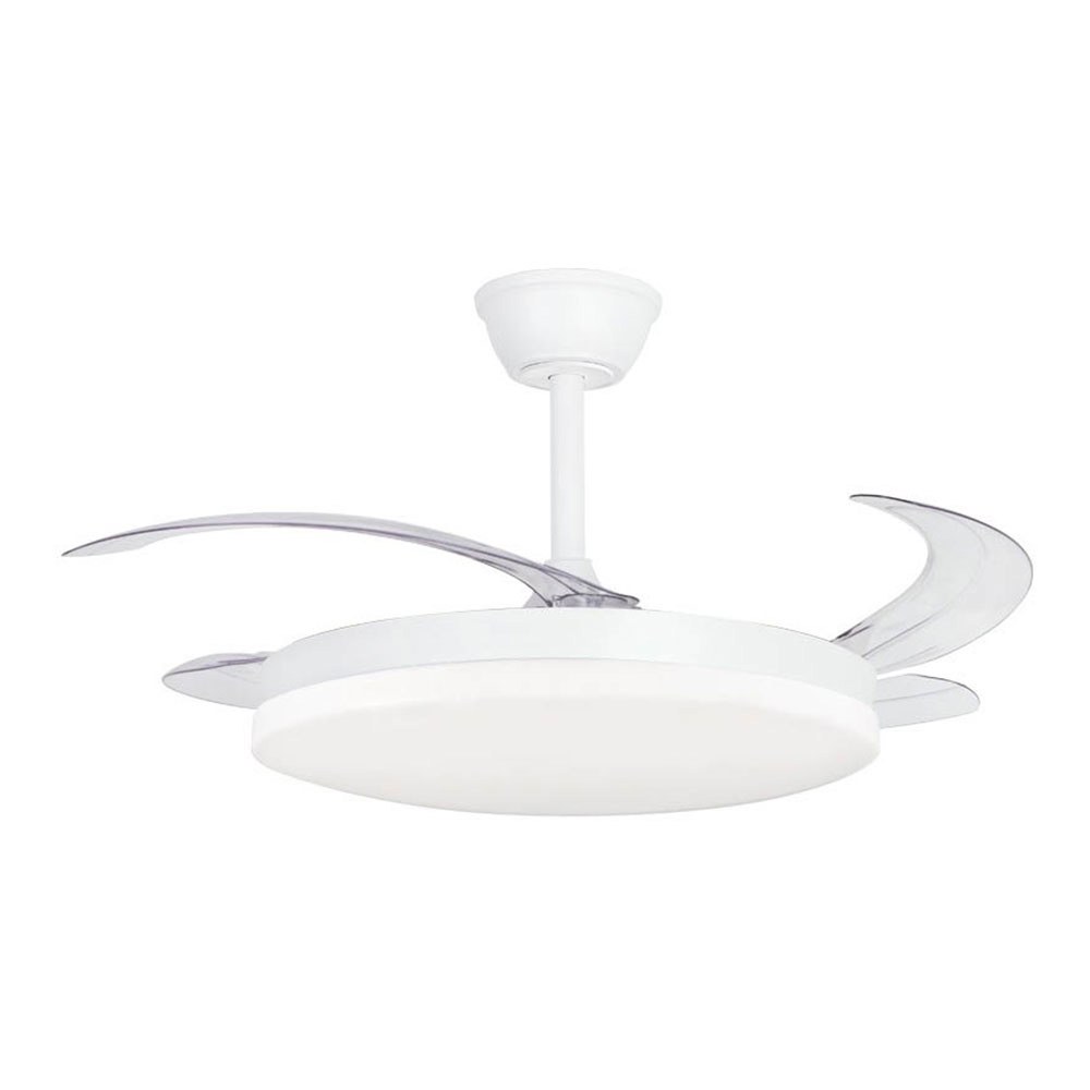 Ventilador techo, led 3cct, aspas retráctiles, milky l evo smart, 72 w, 7920 lm, blanco, ø120 cm, plafón ø48 cm, altura 32 - 42 cm - Image 2