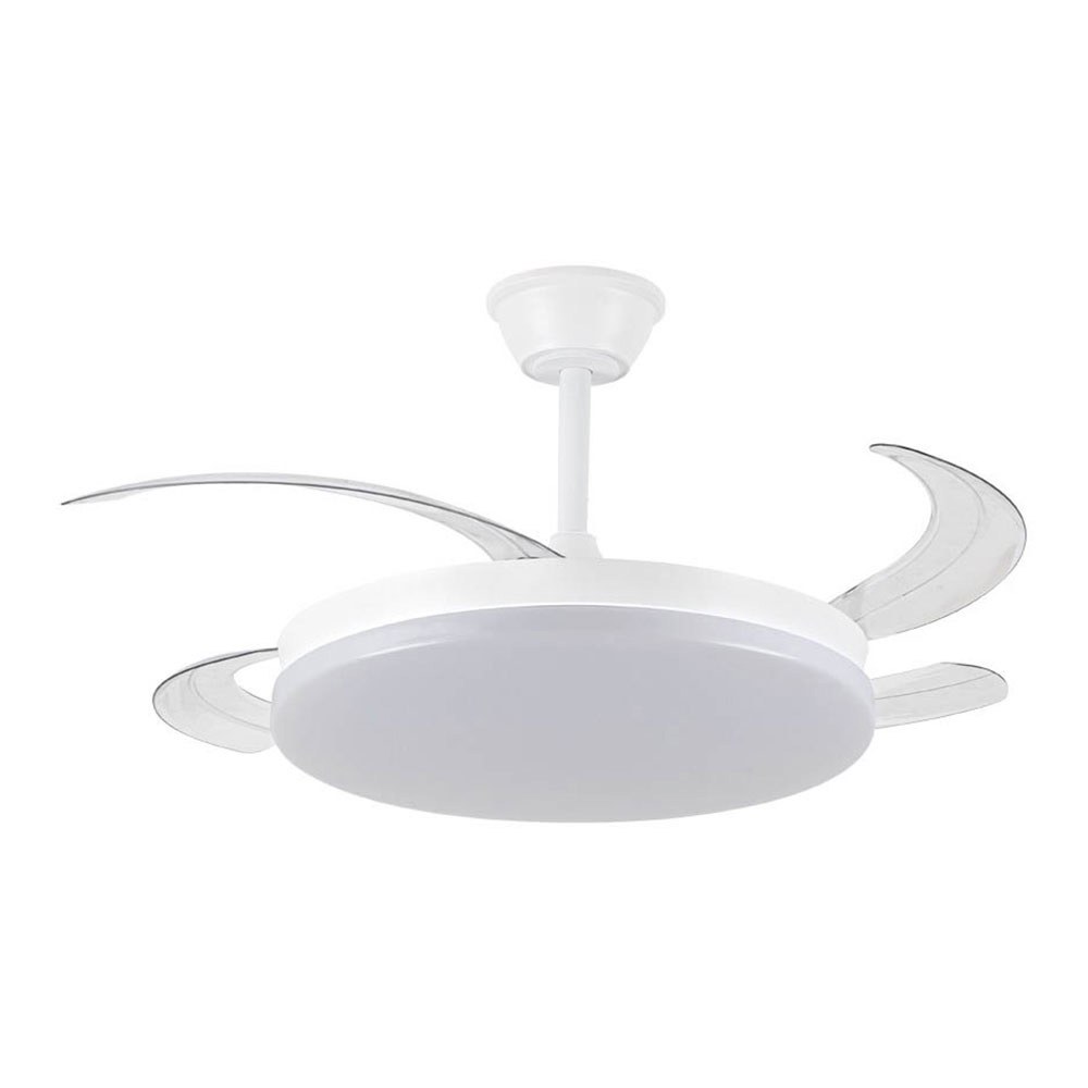 Ventilador techo, led 3cct, aspas retráctiles, milky l evo smart, 72 w, 7920 lm, blanco, ø120 cm, plafón ø48 cm, altura 32 - 42 cm - Image 3