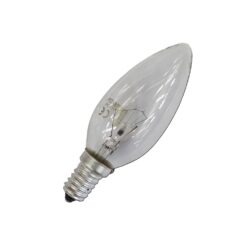 PATRON Lâmpada incandescente vela transparente 60w e14 (somente uso industrial)