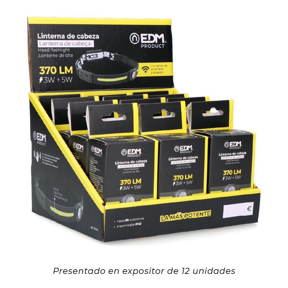 Lanterna de cabeça LED recarregável 3W + 5W - Image 7