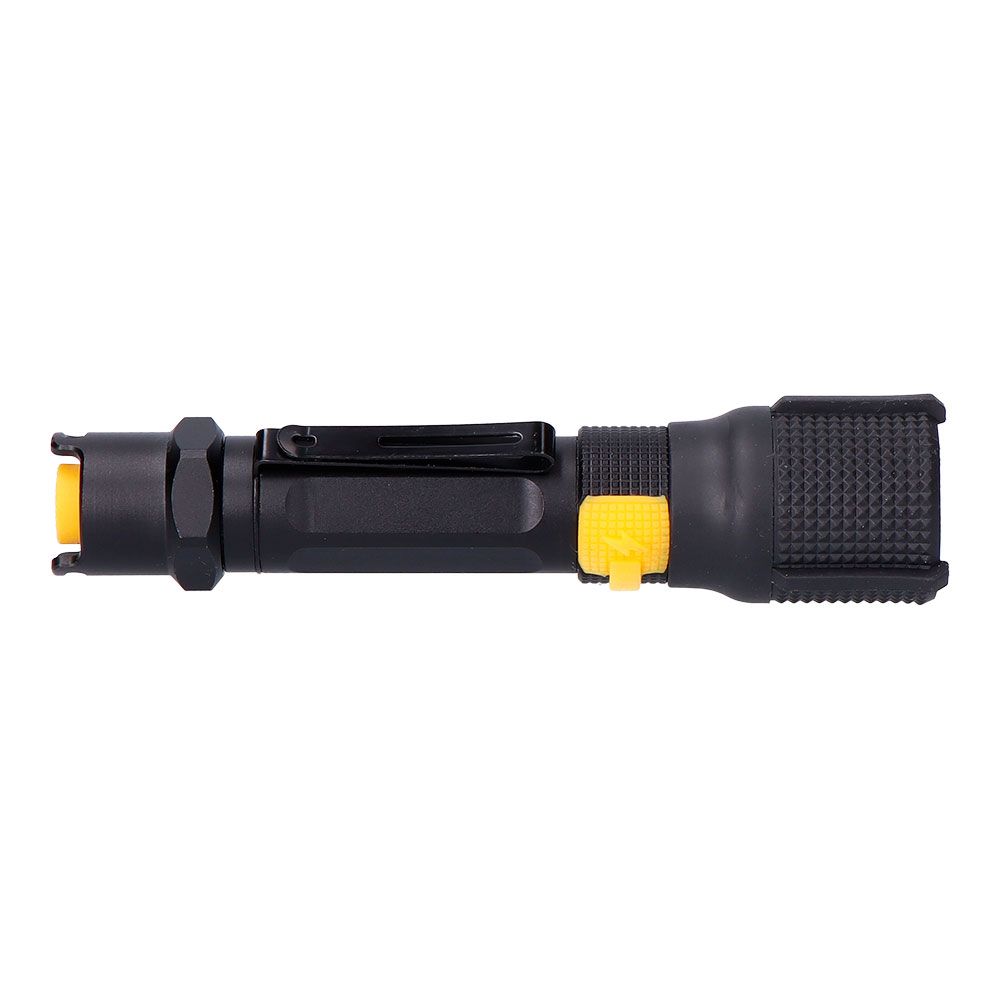Lanterna LED tática recarregável Wolf x1 550 lm / 200 lm IP67 ø3,2 para pendurar, até 5 horas de autonomia, 3 horas de carregamento, corpo em alumínio, IP67 à prova d'água até 1 m por 30 minutos, dimensões ø32 x 139 mm. É apresentado em um display de 6 unidades - Image 3