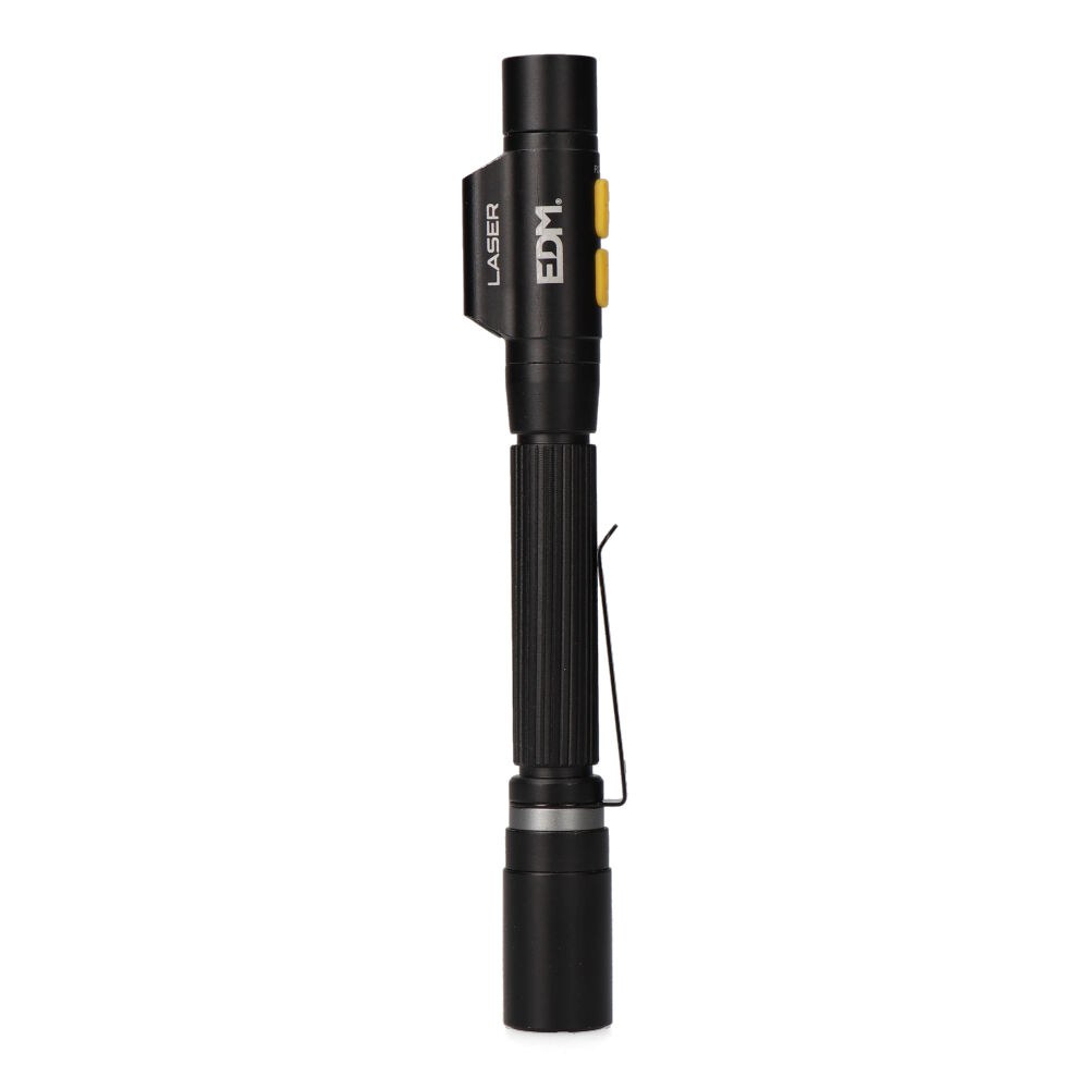 Lanterna led/apontador laserstrike, tipo caneta, recarregável, 250 LM