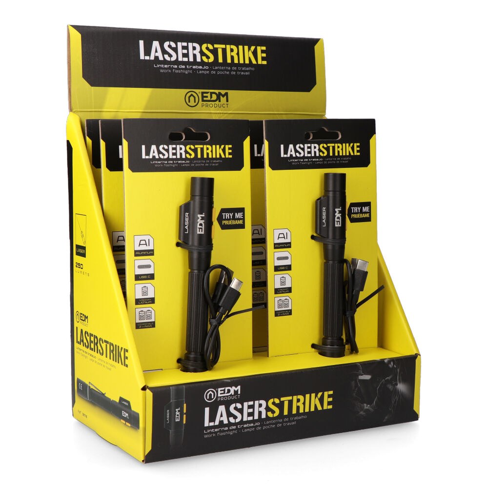 Lanterna led/apontador laserstrike, tipo caneta, recarregável, 250 LM - Image 5