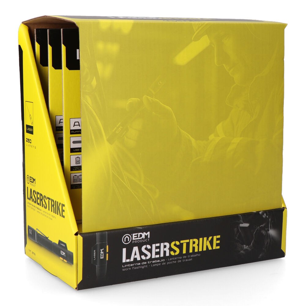Lanterna led/apontador laserstrike, tipo caneta, recarregável, 250 LM - Image 7