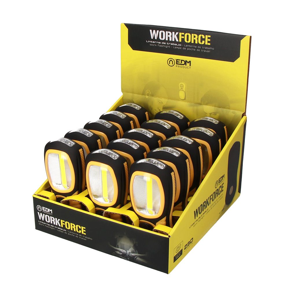 Lanterna LED XL work force, dupla função com gancho + íman 3 x AAA (pilhas incluídas) - Image 7