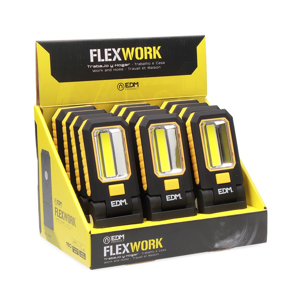 Lanterna LED XL flex work 150 LM + 3 mini LED 7 LM, com gancho + íman 3xAAA (incluídas) - Image 5