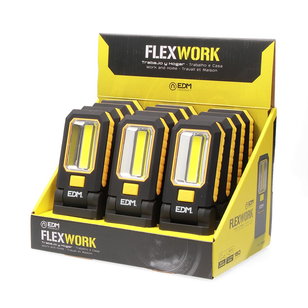 Lanterna LED XL flex work 150 LM + 3 mini LED 7 LM, com gancho + íman 3xAAA (incluídas) - Image 6