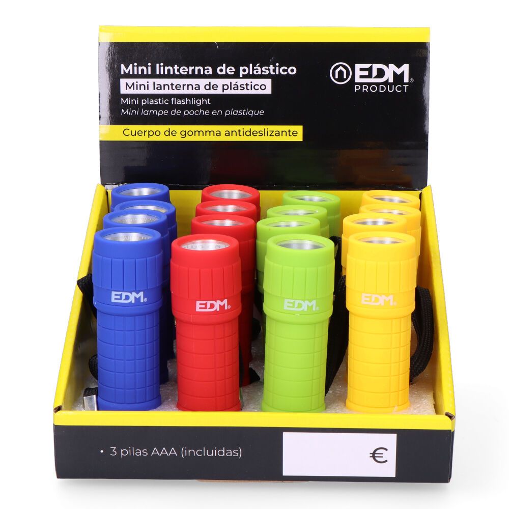 Mini lanterna LED COB trail grip 60 LM 0,5 W, 3xAAA incluídas, cores sortidas, Ø30 x 96 mm - Image 3