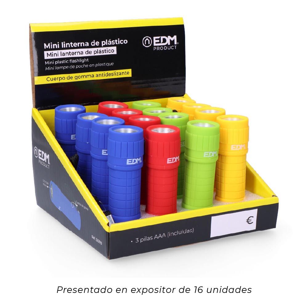 Mini lanterna LED COB trail grip 60 LM 0,5 W, 3xAAA incluídas, cores sortidas, Ø30 x 96 mm - Image 5