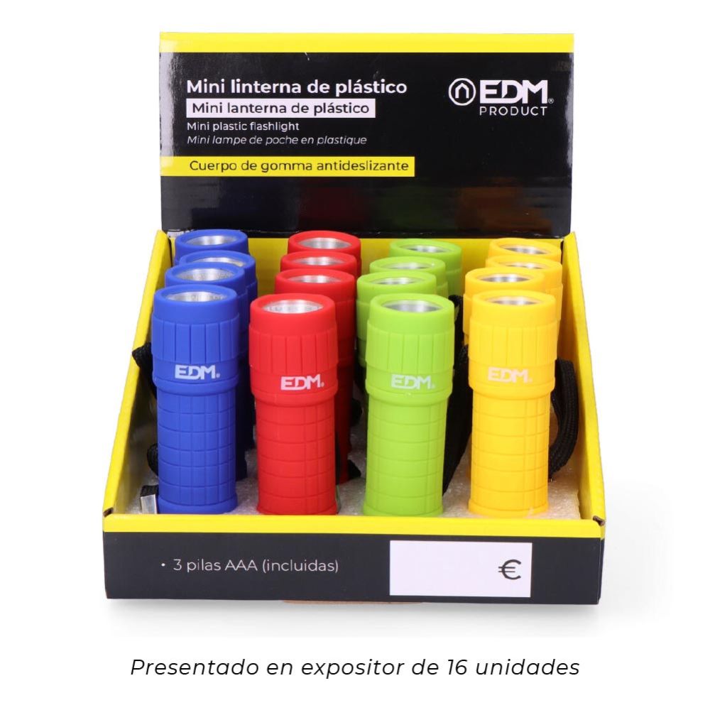 Mini lanterna LED COB trail grip 60 LM 0,5 W, 3xAAA incluídas, cores sortidas, Ø30 x 96 mm - Image 6