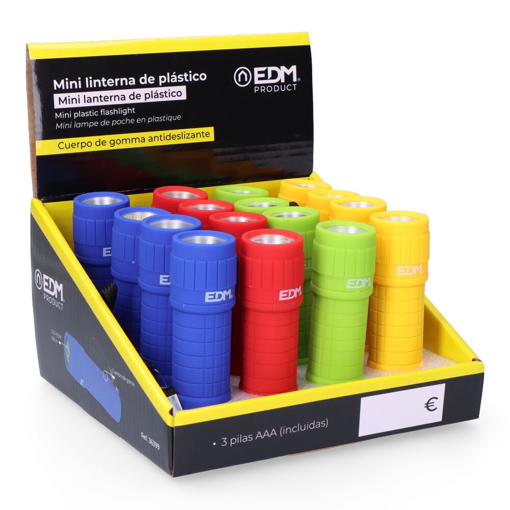 Mini lanterna LED COB trail grip 60 LM 0,5 W, 3xAAA incluídas, cores sortidas, Ø30 x 96 mm - Image 4