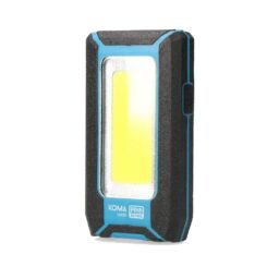 KOMA TOOLS Lanterna LED Cob 10 w 500 lm profissional, recarregável, com gancho + íman, função power bank, 60 x 23 x 112 mm