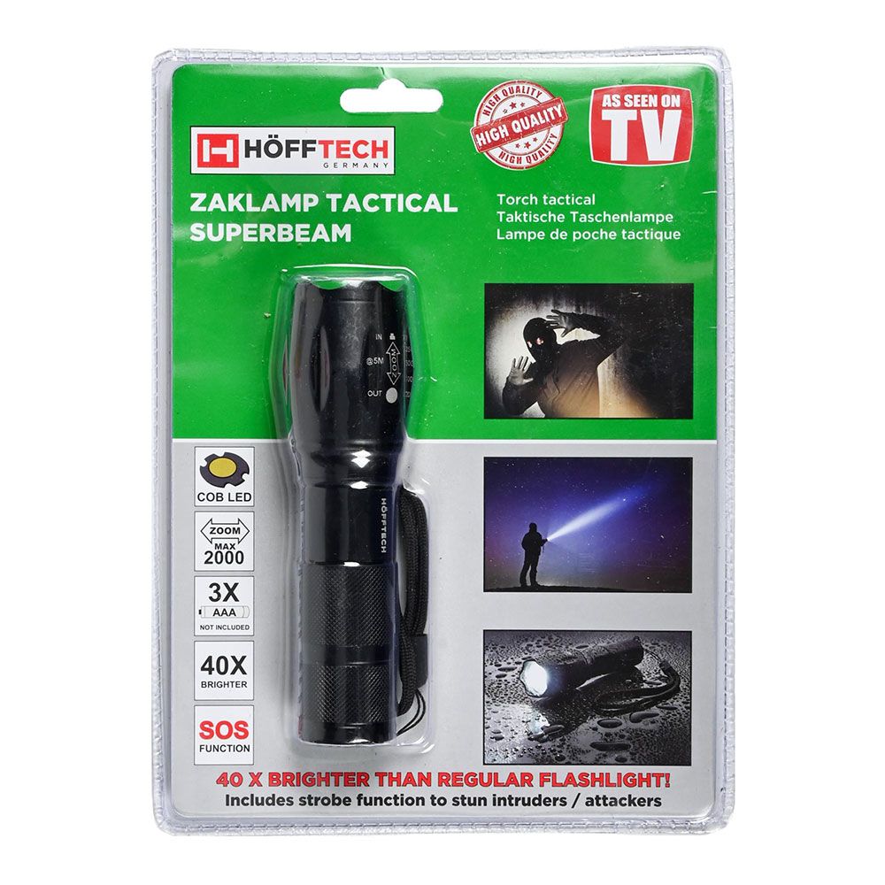 Lanterna tática de alumínio superbeam 5W operada por bateria - Image 4