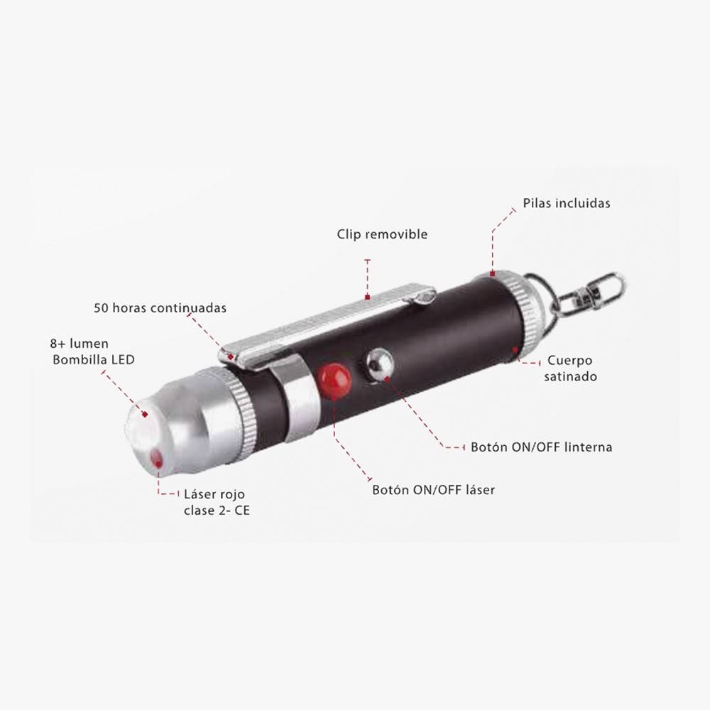 Laserlite potente lanterna LED com laser vermelho homologado - Image 7