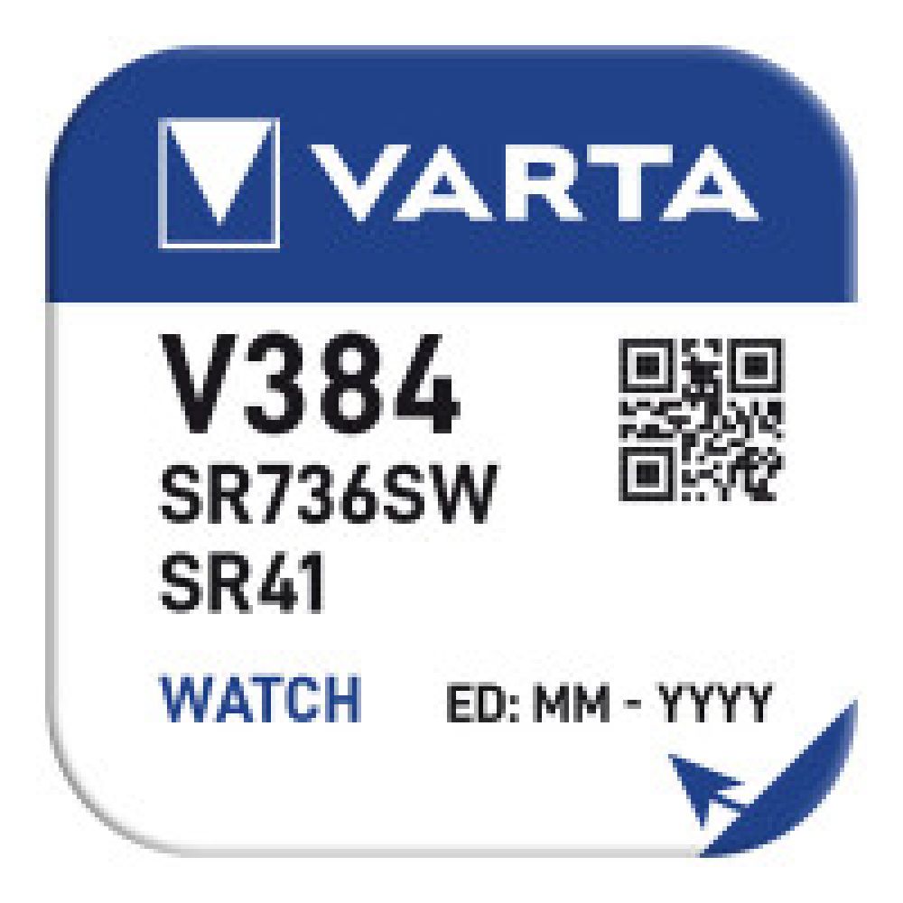 Pilha silver SR41 - V384 1,55 V Ø7,9 x 3,6 mm watch blister - Image 2