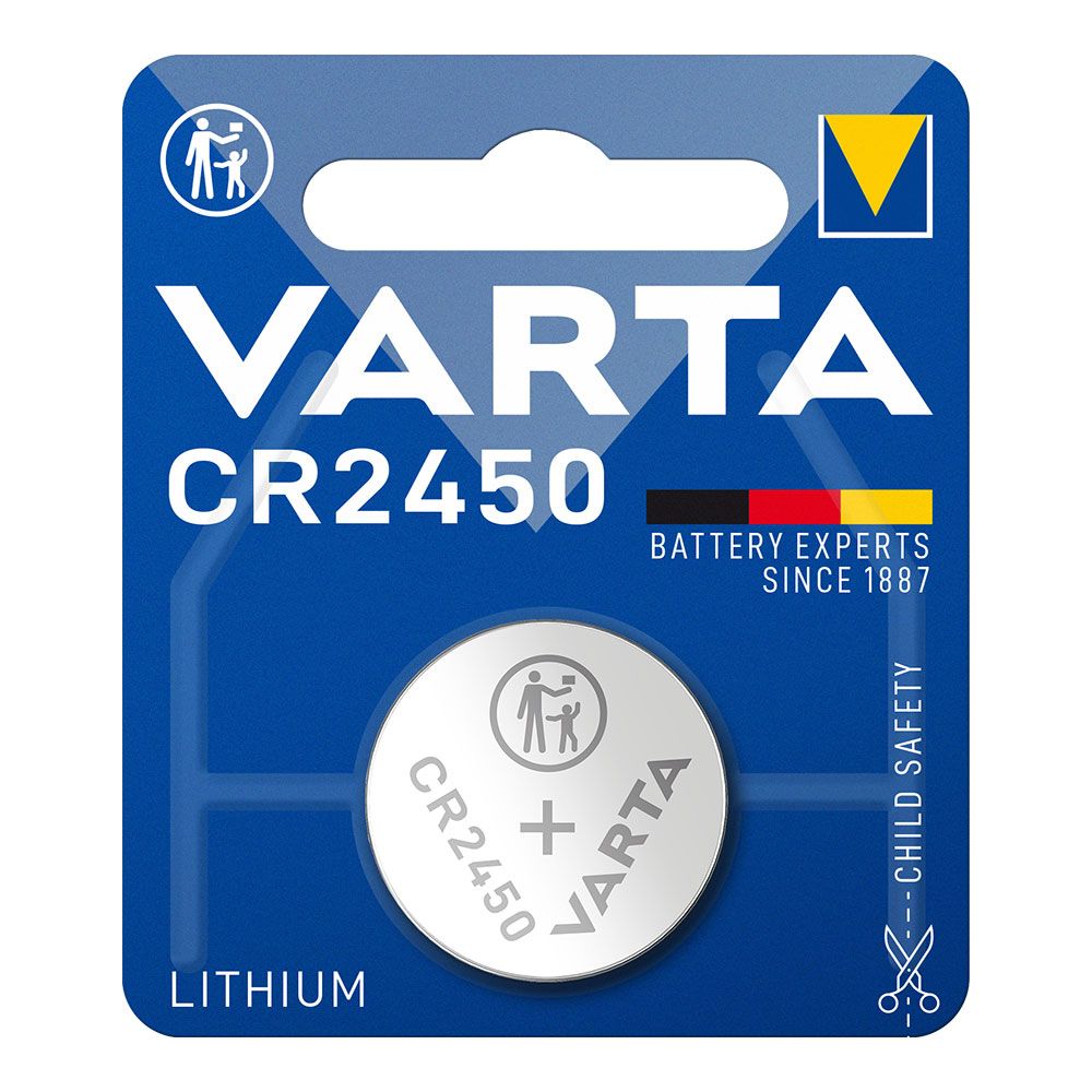 Pilha lithium micro CR2450 3 V Ø24,5 x 5,0 mm blister