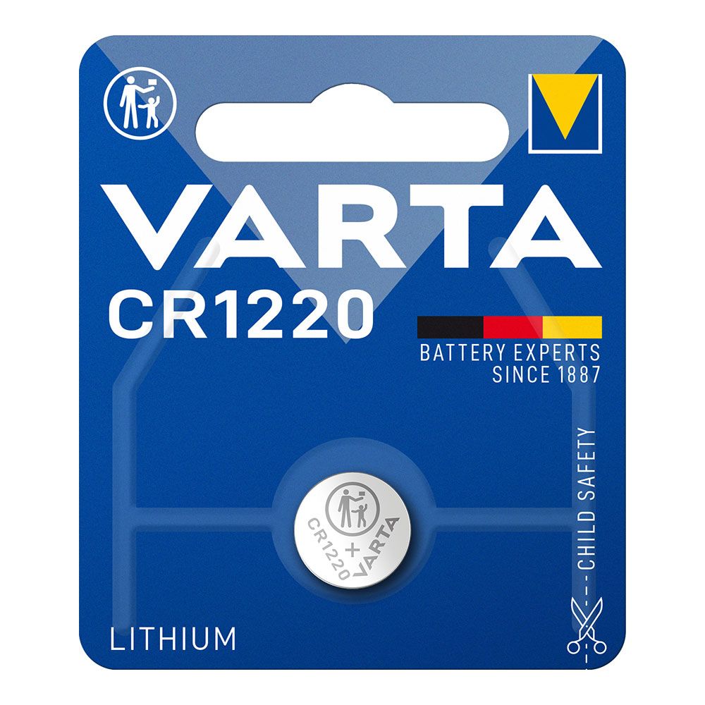 Pilha lithium micro CR1220 3 V Ø12,5 x 2,0 mm blister