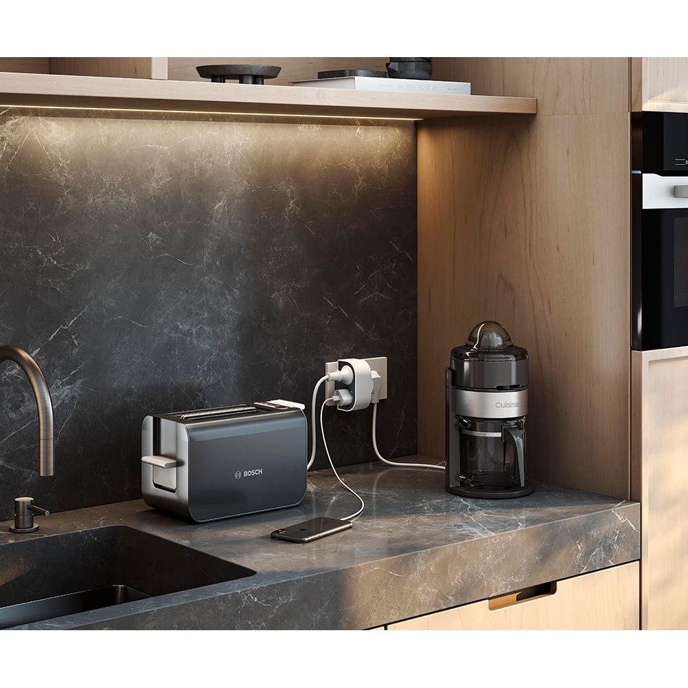 Adaptador giratório schuko 2 tomadas 16A 250 v~ - Image 3