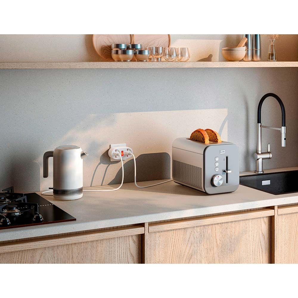 Adaptador de 2 tomadas schuko frontal com interruptor, 16 a 250 v~, branco - Image 3