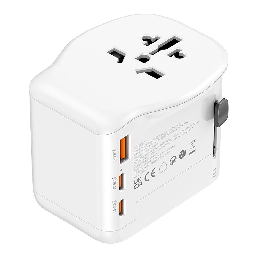 Adaptador viaje universal 3 usb (1a+2c) 20 w - Image 2