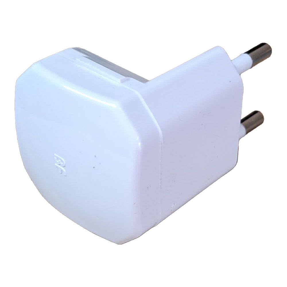 Ficha 2P 10A 250 V angular 90° branco (embalado em termostato) - Image 2